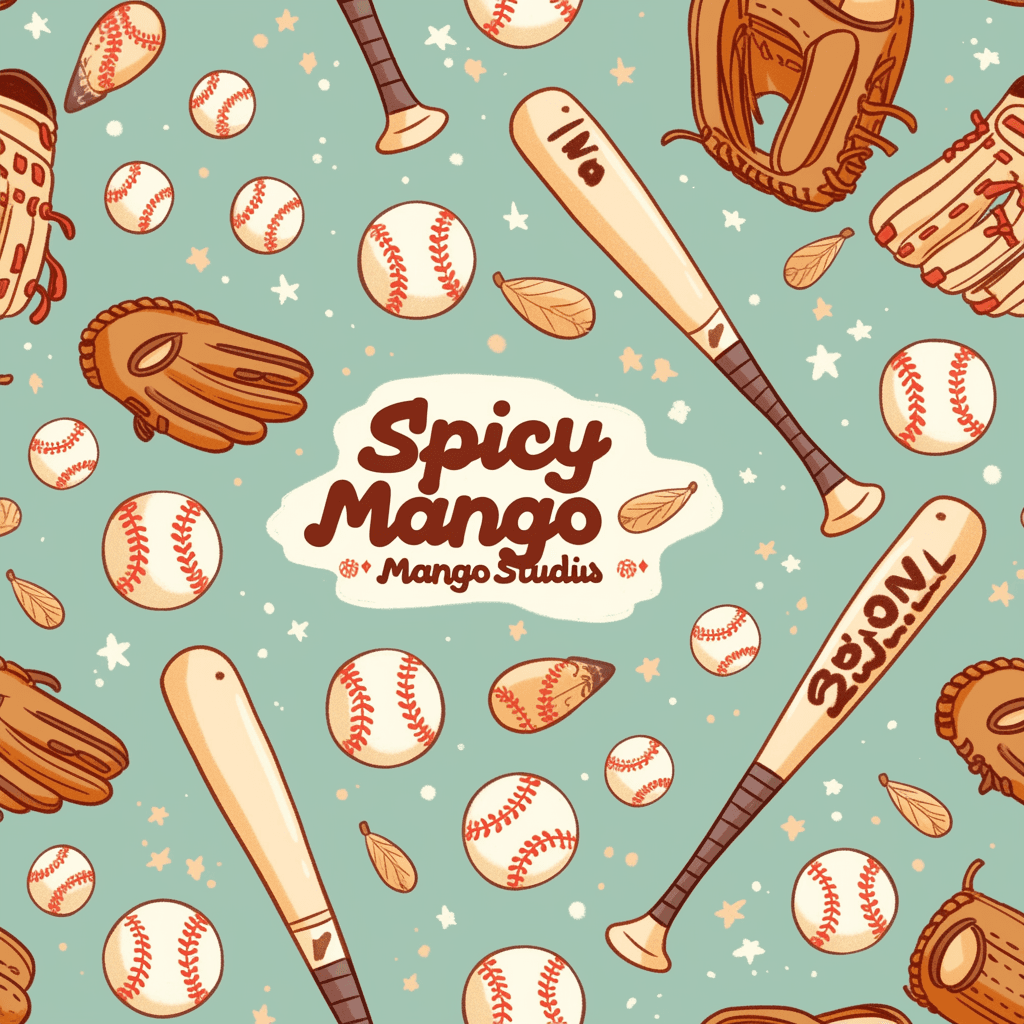 Baseball Summit original repeating artwork
