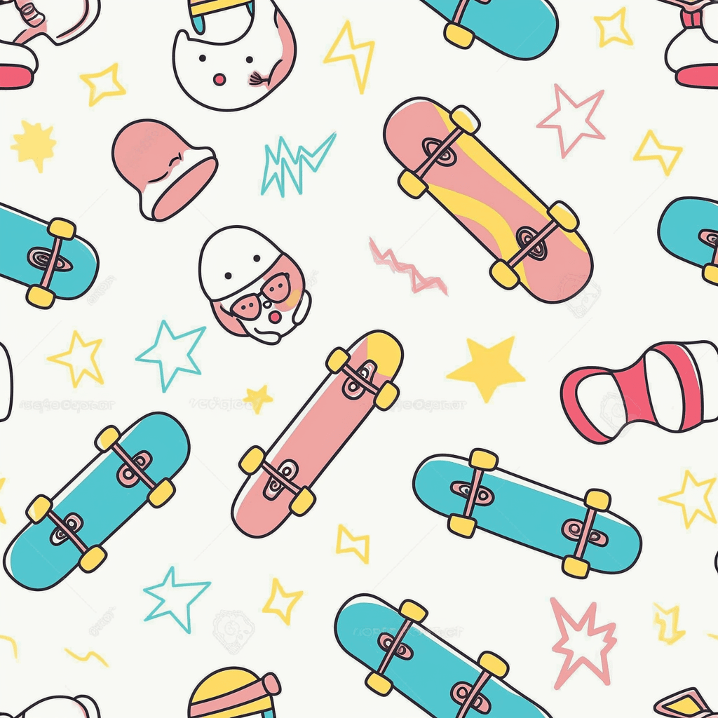 Skateboard Onyx original repeating artwork