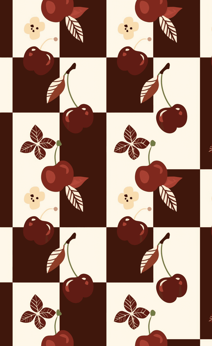 Cherry Tribe original repeating artwork