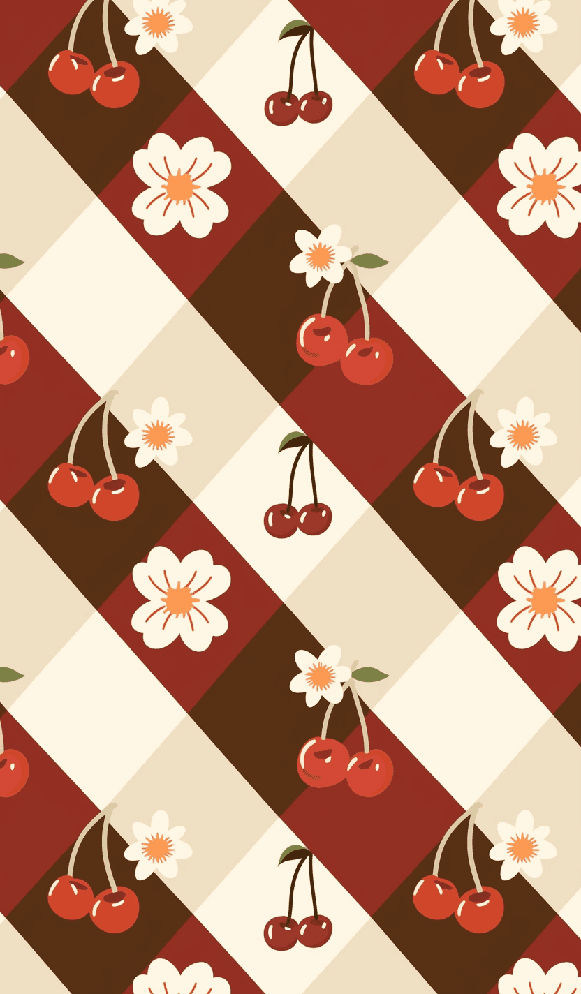 Cherry Spring original repeating artwork