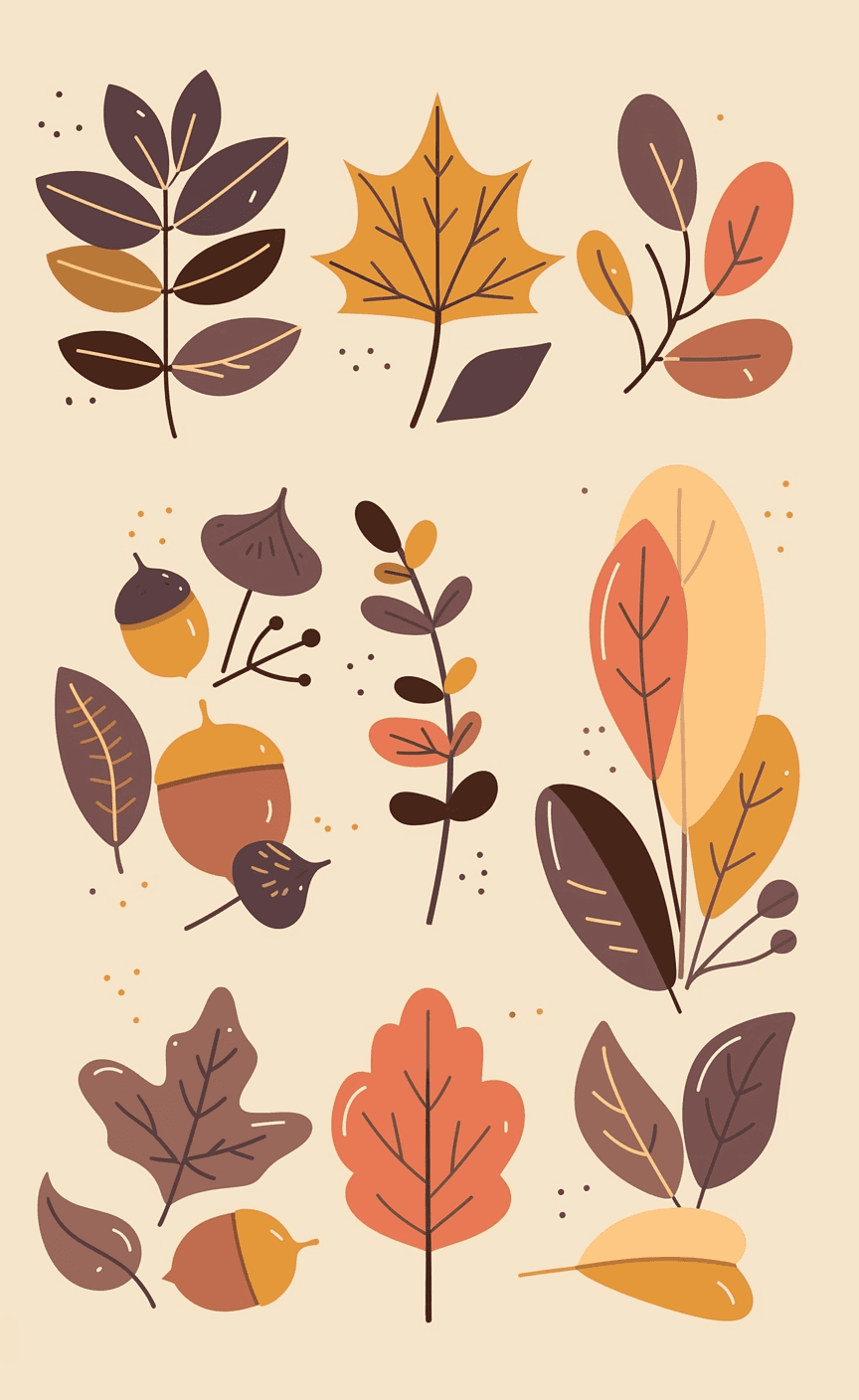 Leaves Sprint original repeating artwork