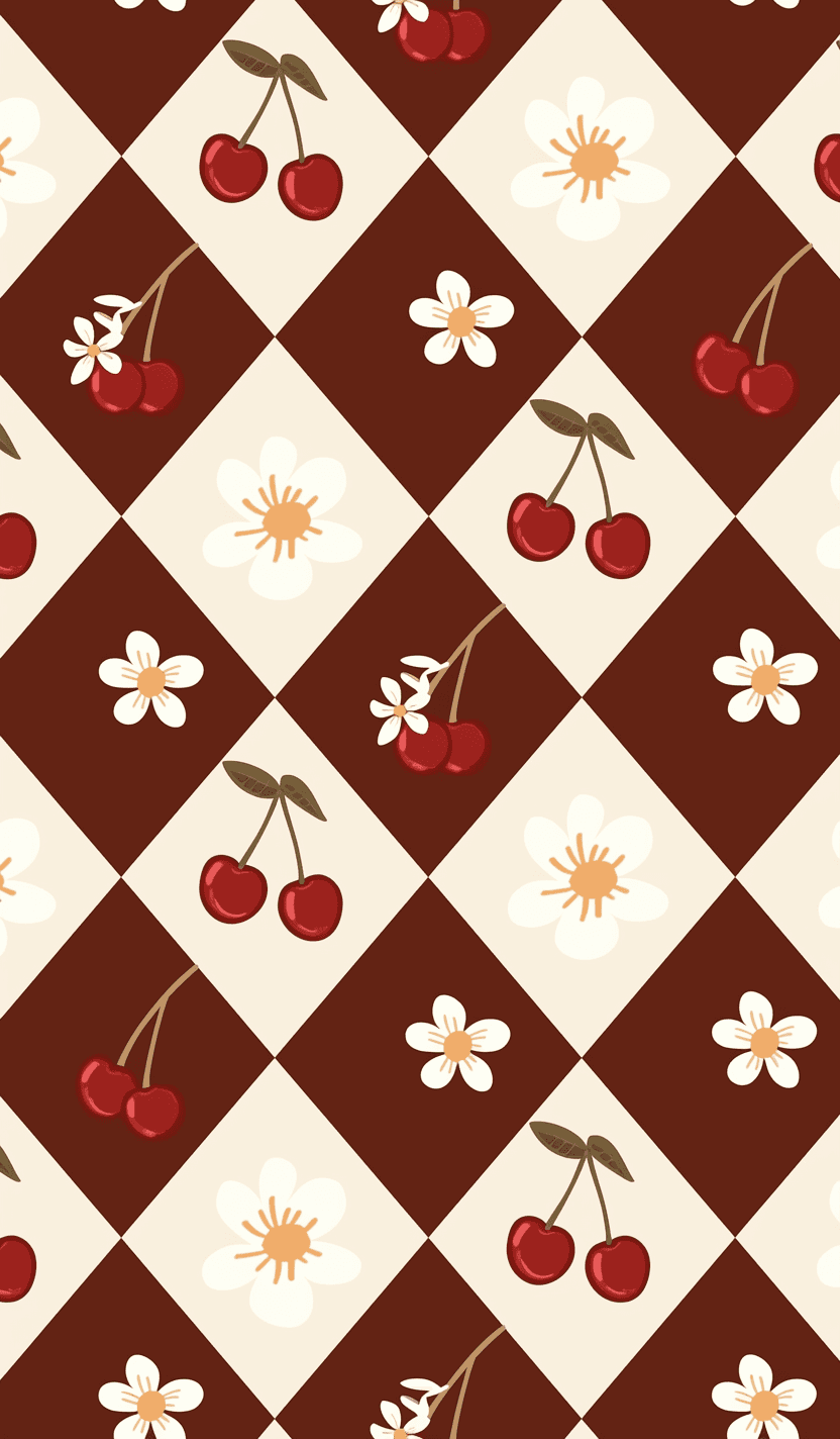 Cherry Summer original repeating artwork