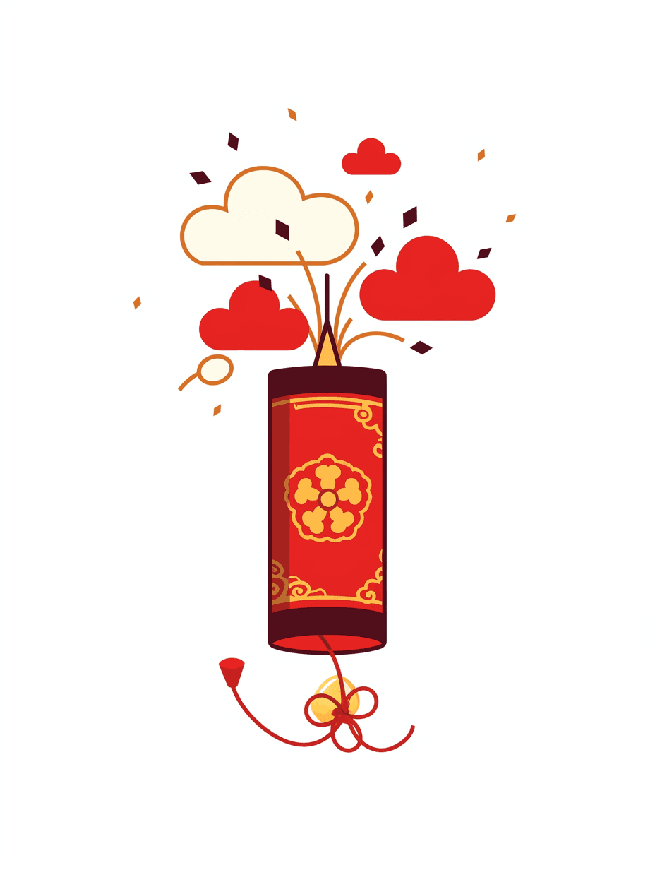 Lunar New Year Bop original repeating artwork