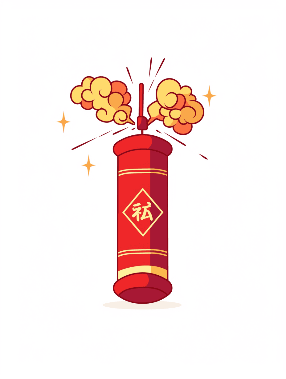 Lunar New Year Picnic original repeating artwork