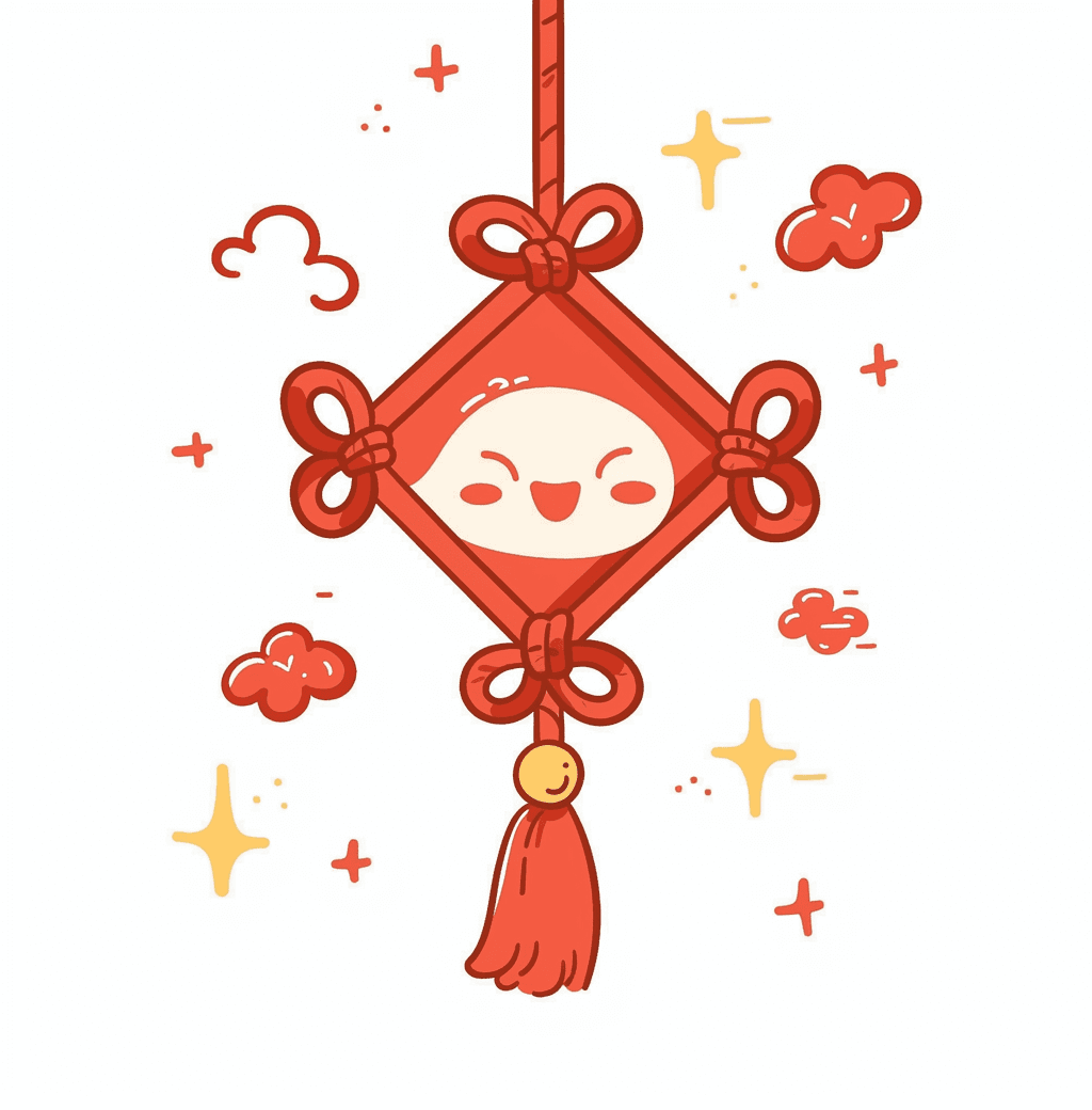 Holiday Chinese Knot 001 original repeating artwork