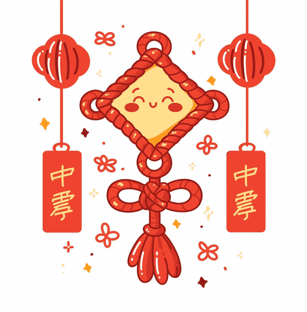 Lunar New Year Chinese Knot original repeating artwork