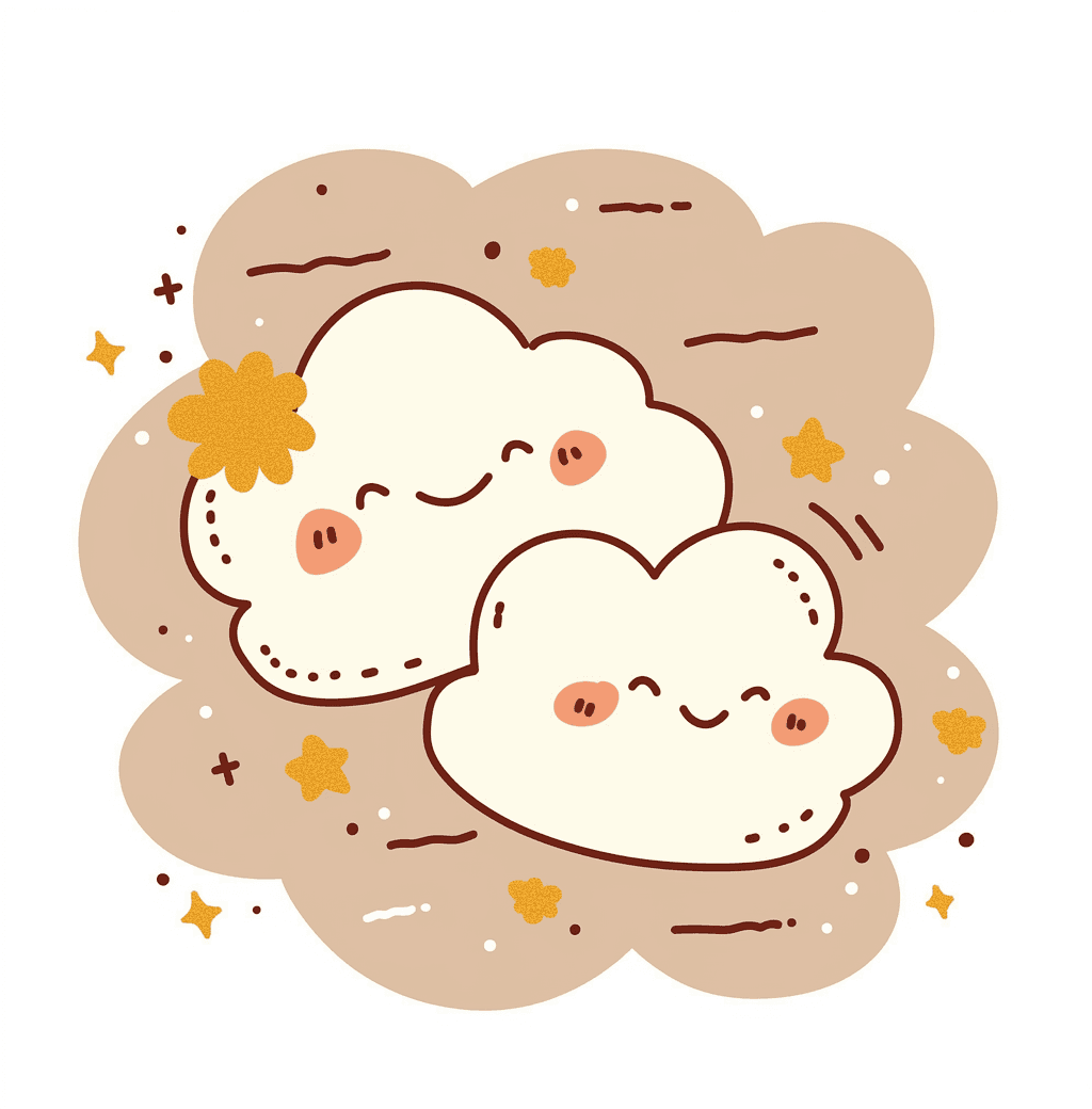 Lunar New Year Cloud Squad original repeating artwork