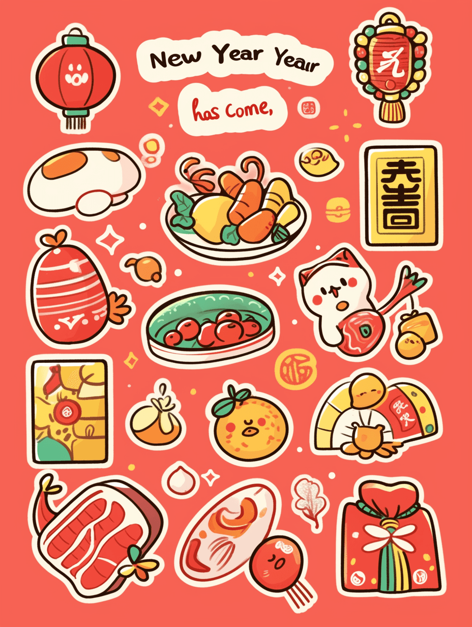 Lunar New Year Design Jam original repeating artwork