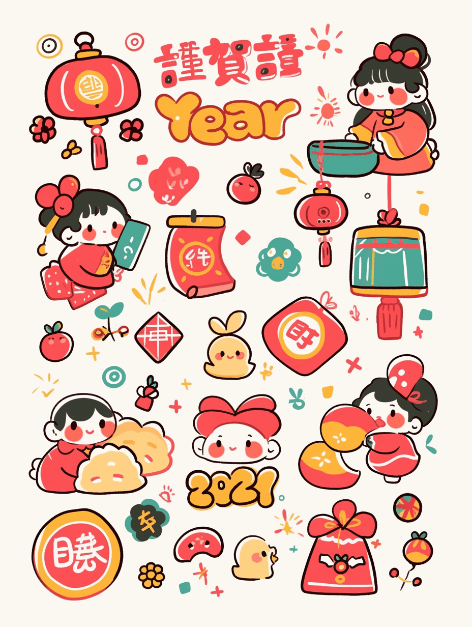 Lunar New Year Design Parade original repeating artwork
