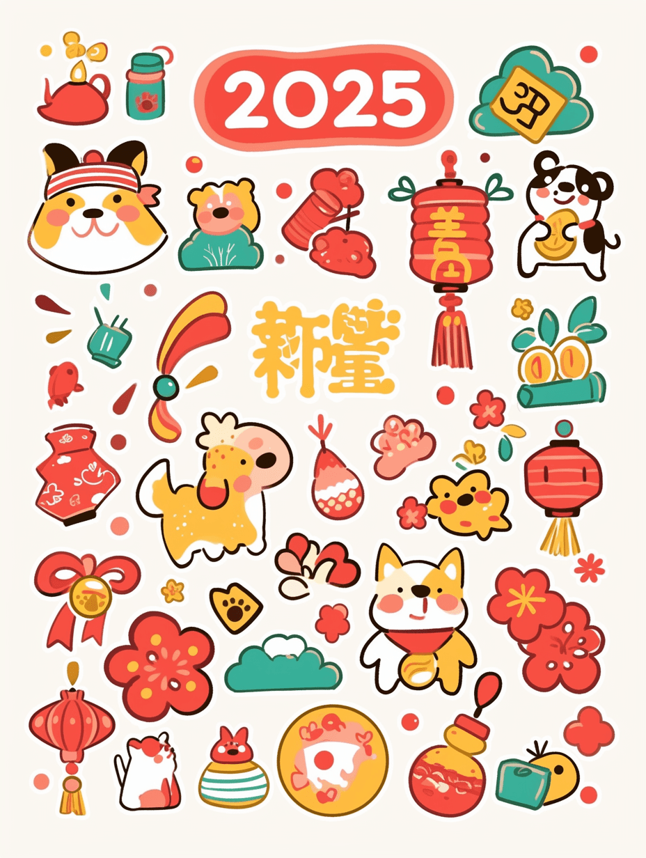 Lunar New Year Design Collective original repeating artwork
