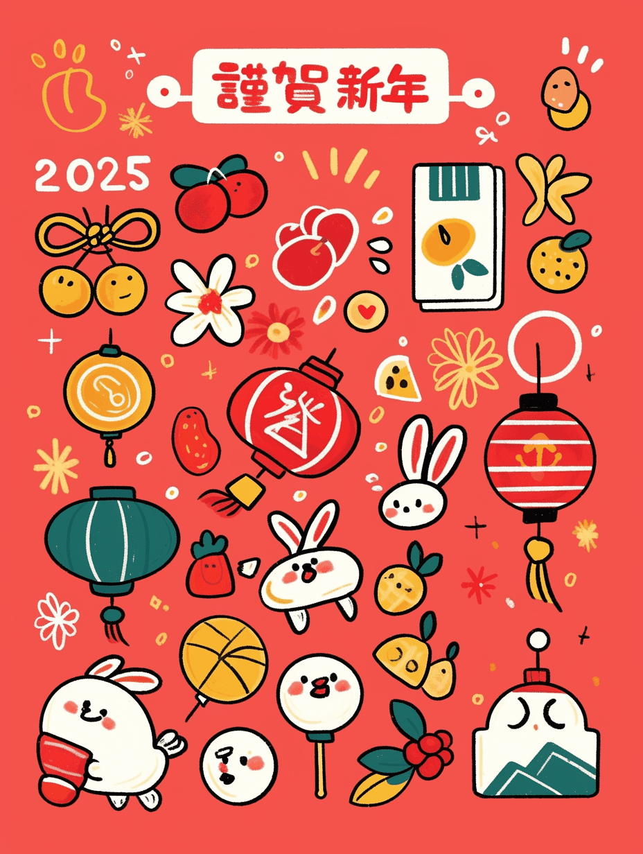 Lunar New Year Design Show original repeating artwork