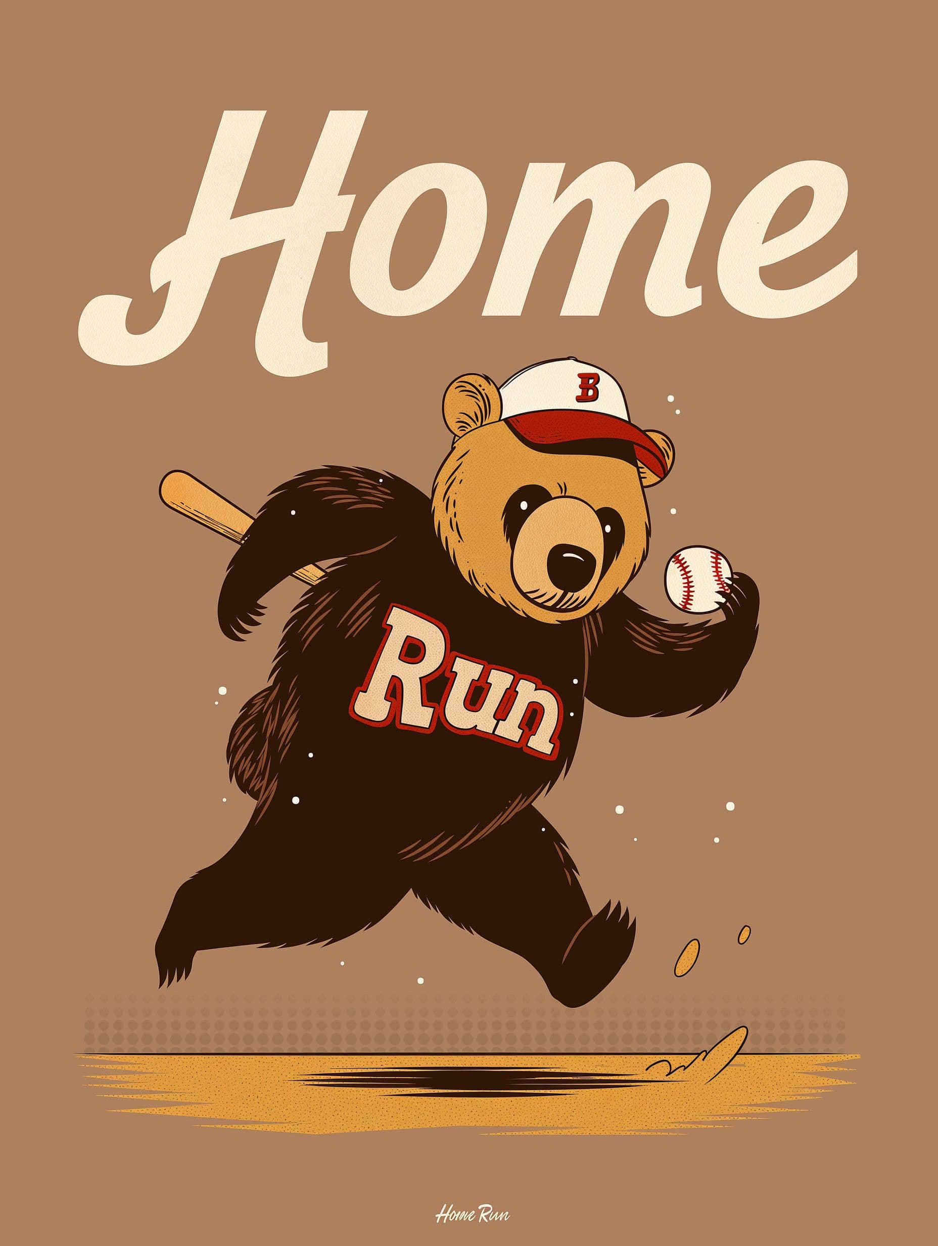 Baseball Flow original repeating artwork