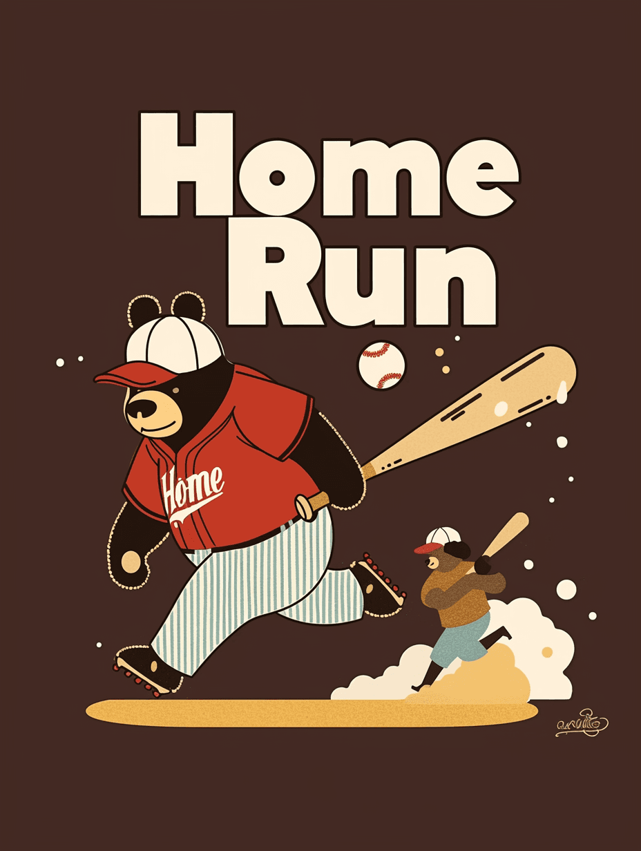 Baseball Drift original repeating artwork