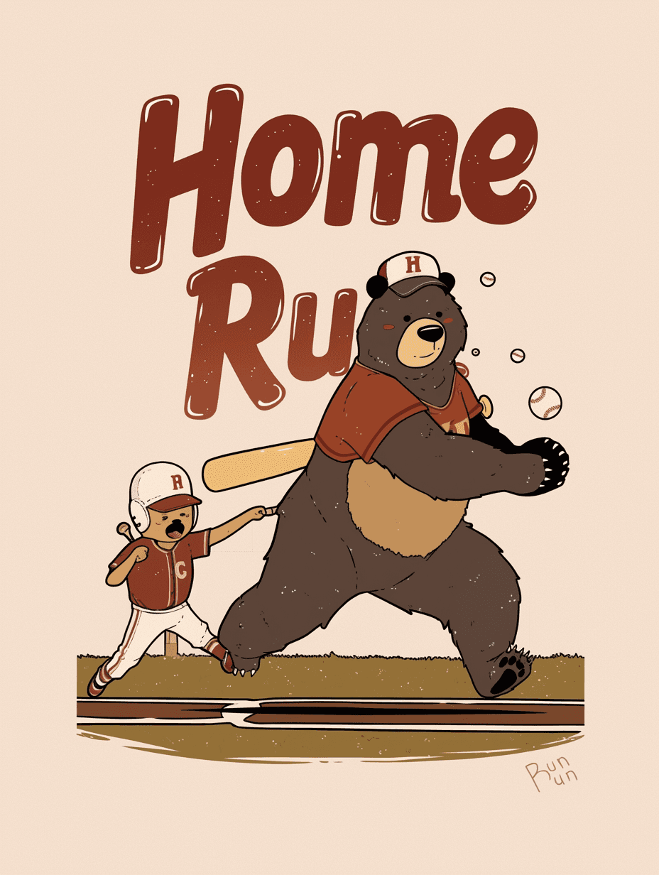 Baseball Onyx original repeating artwork