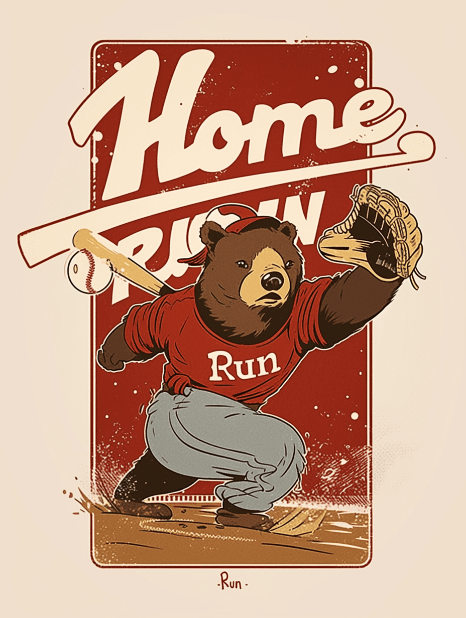Baseball Ivory original repeating artwork