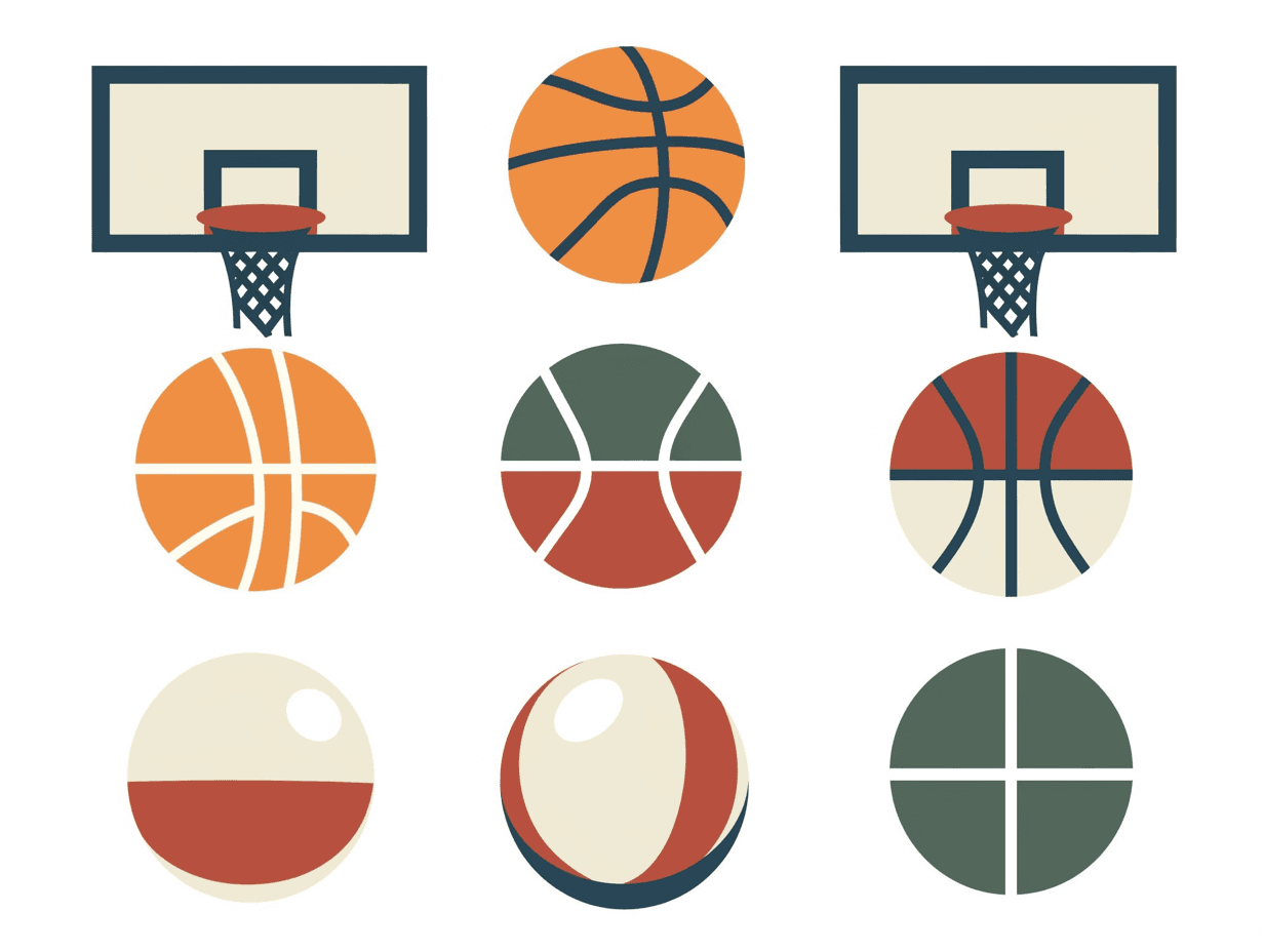 Basketball Studio original repeating artwork