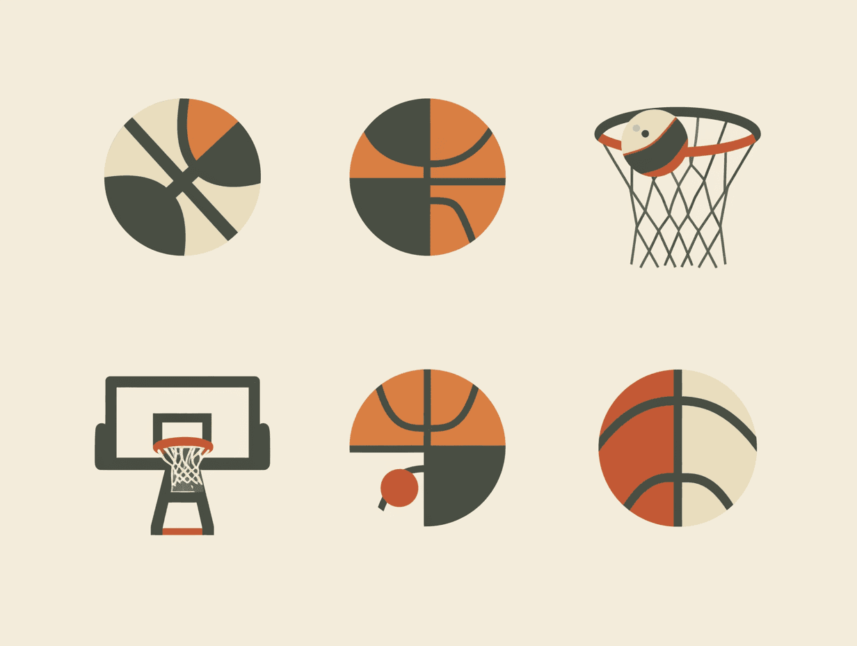 Basketball Originals original repeating artwork