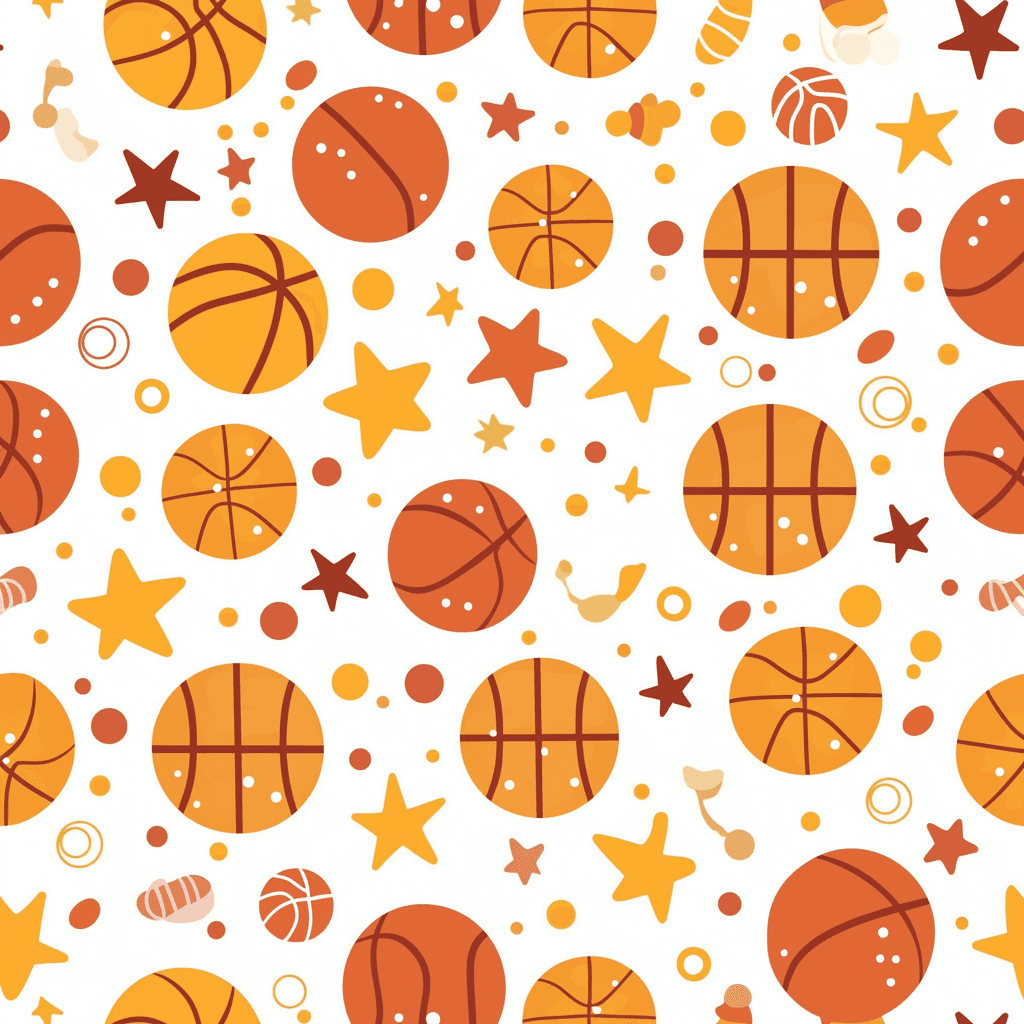Basketball Series original repeating artwork