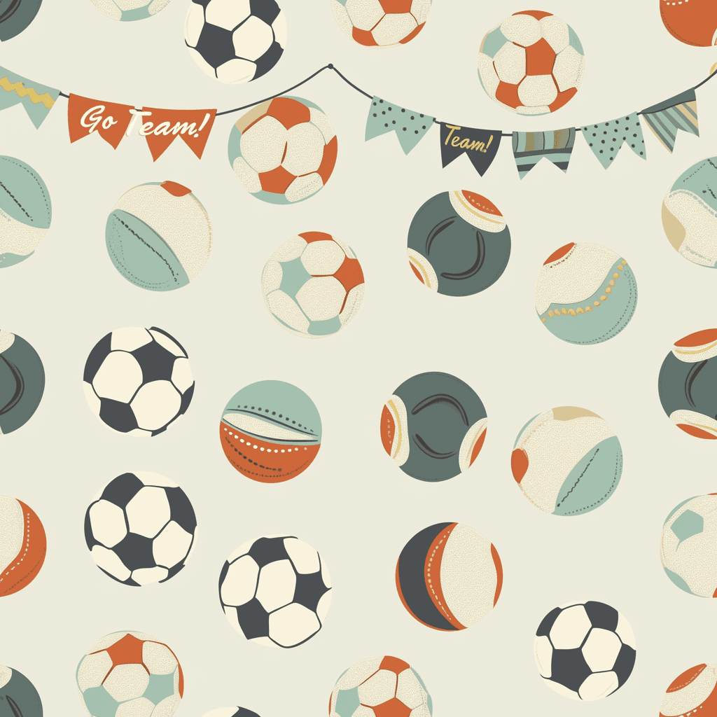 Soccer Shine original repeating artwork