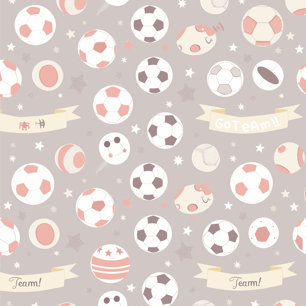 Soccer Glow original repeating artwork