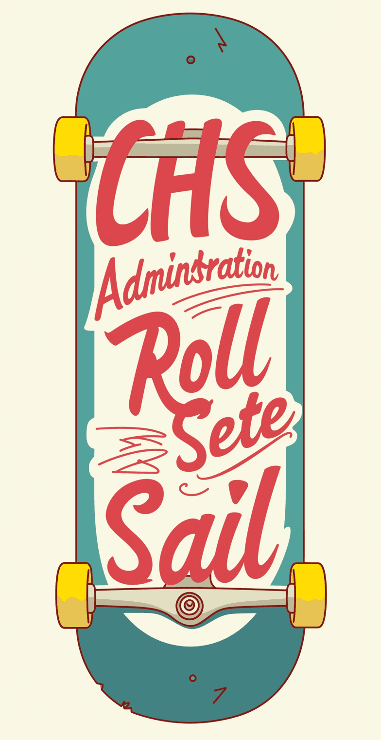 Skateboard Slide original repeating artwork