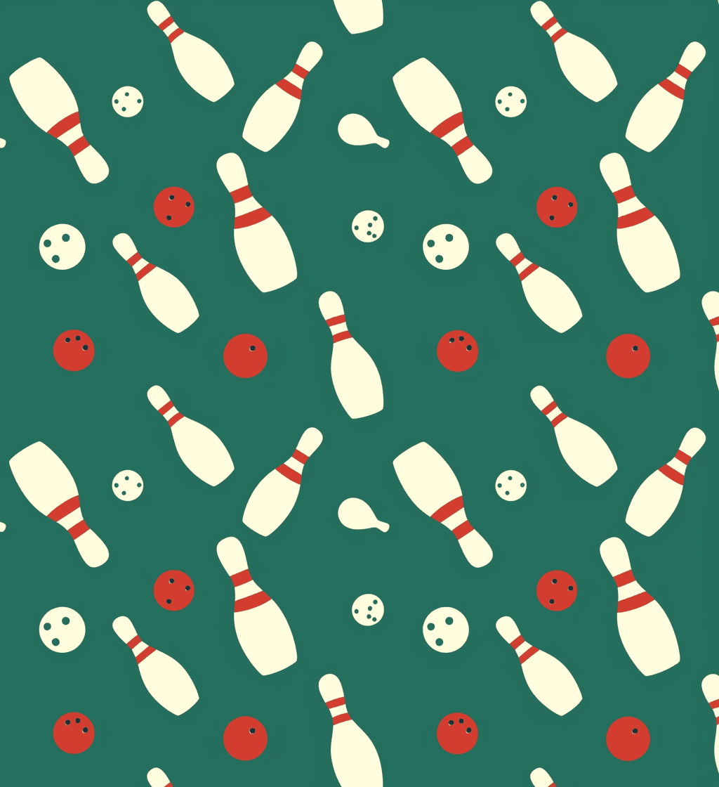 Bowling Gleam original repeating artwork