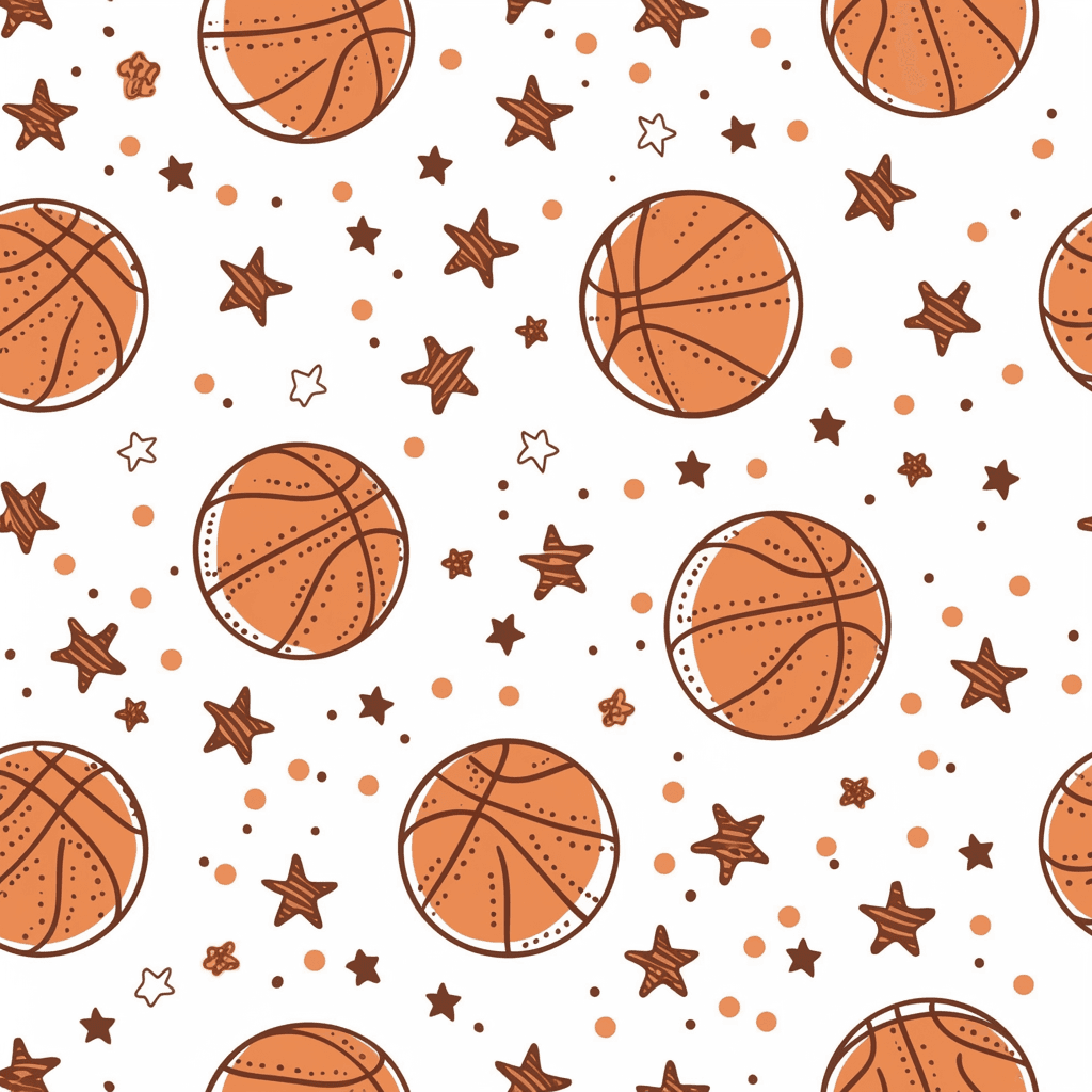 Basketball Glide original repeating artwork