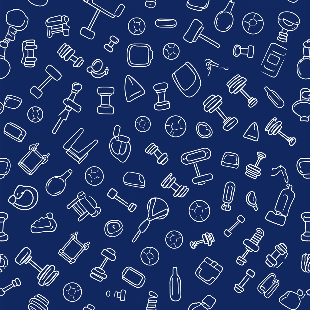 Barbell Club original repeating artwork