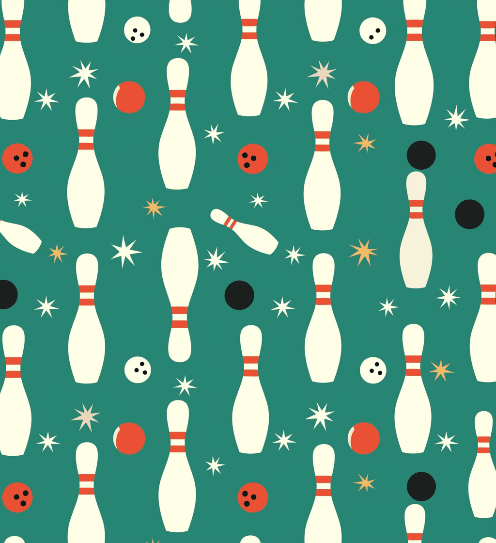 Bowling Prism original repeating artwork