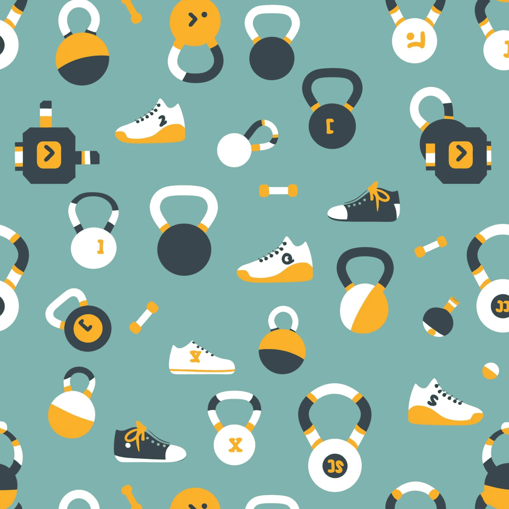 Shot Put Club original repeating artwork