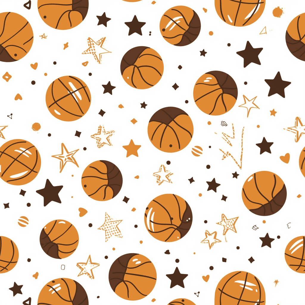 Basketball Onyx original repeating artwork