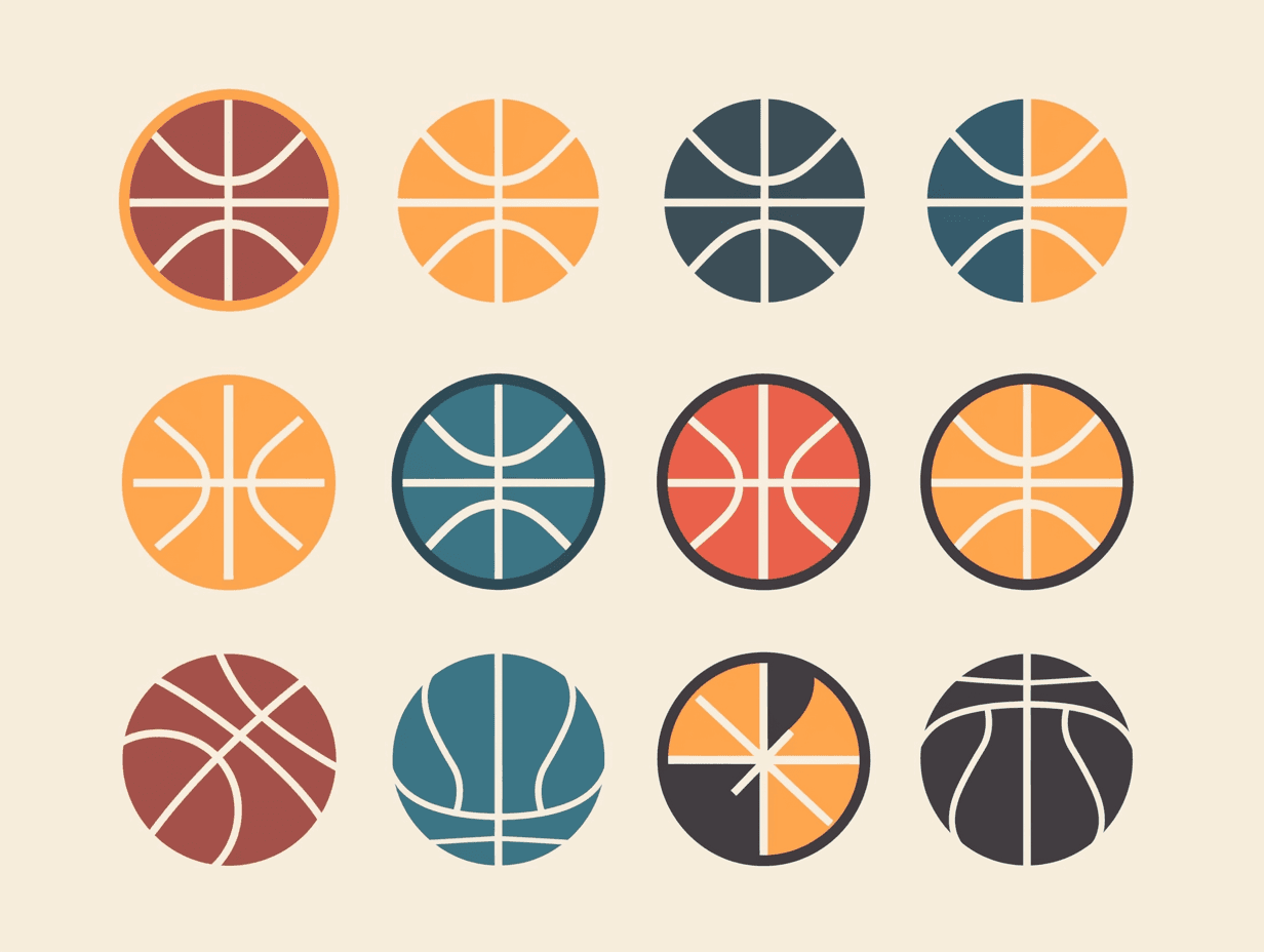 Basketball Silver original repeating artwork