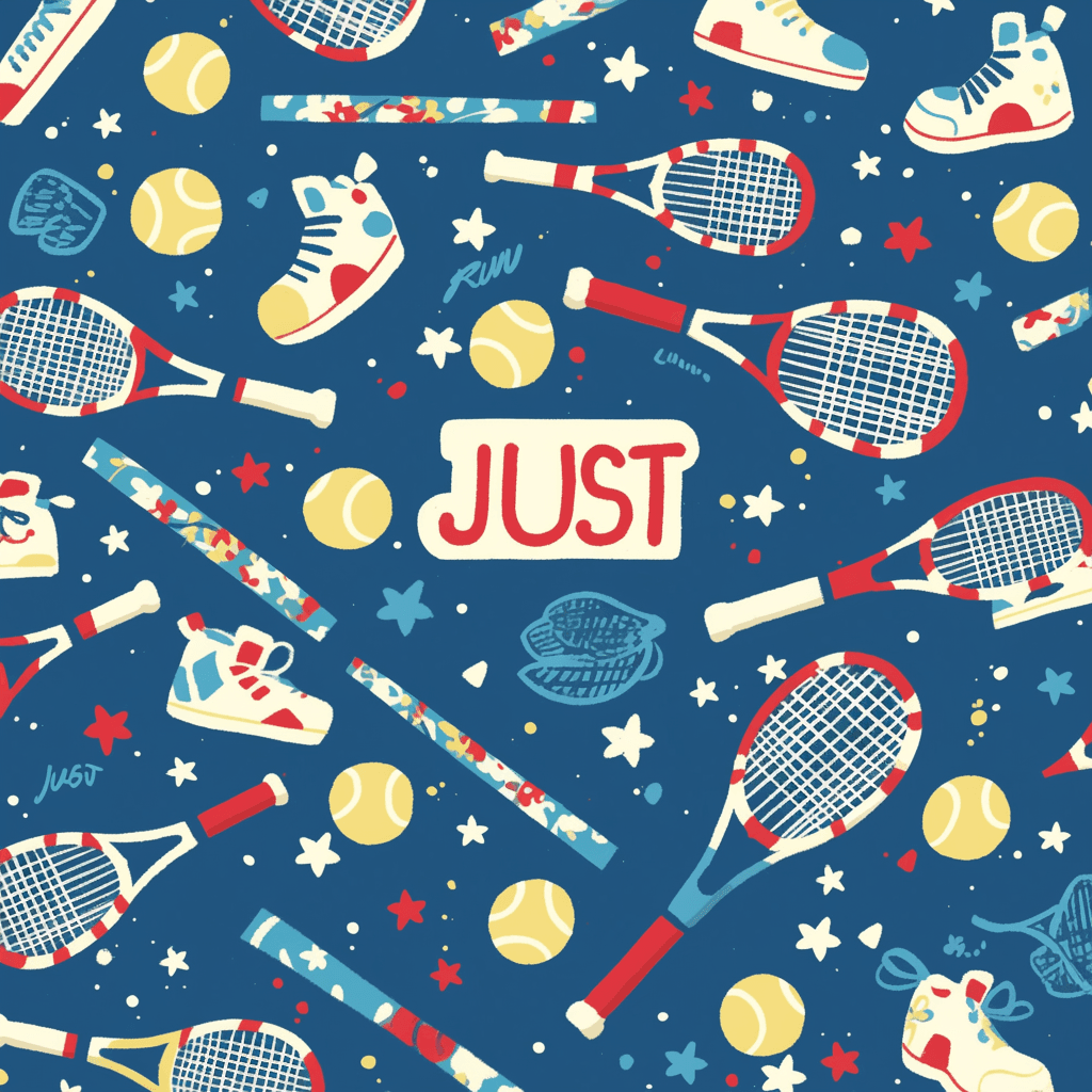 Tennis 037 original repeating artwork