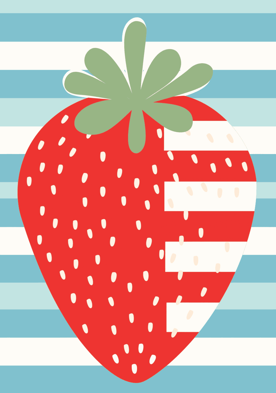Strawberry 008 original repeating artwork