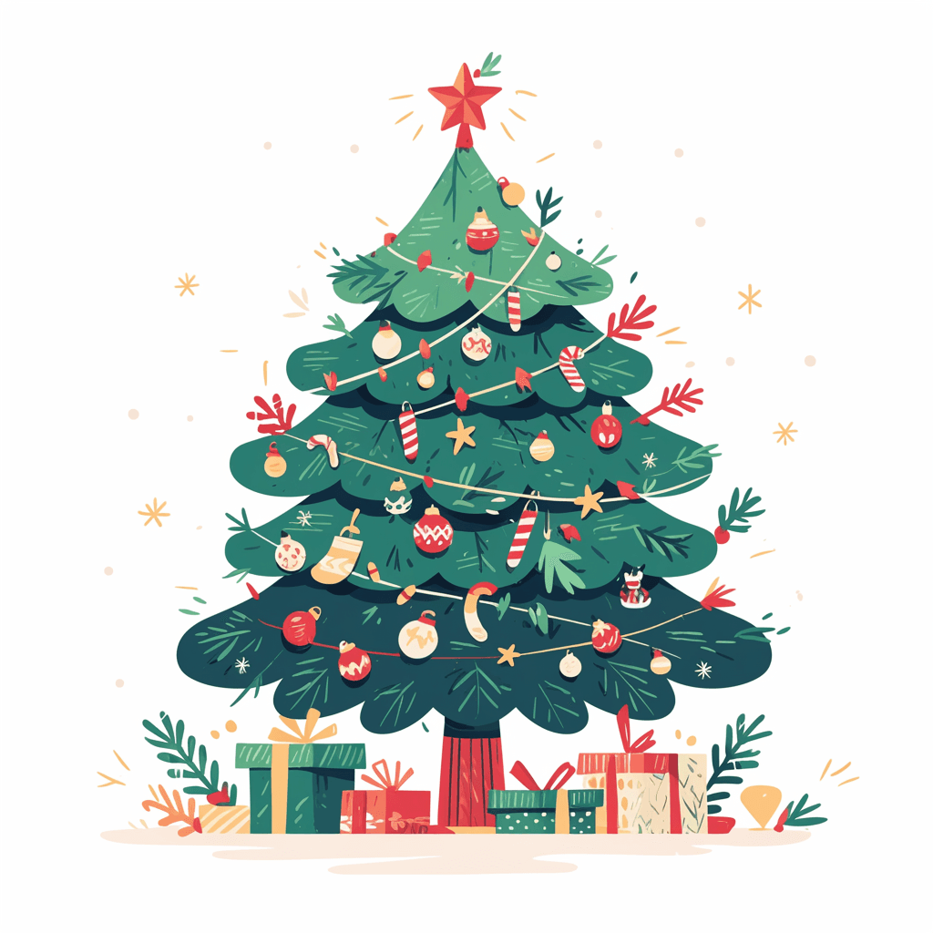 Christmas Tree 720 original repeating artwork