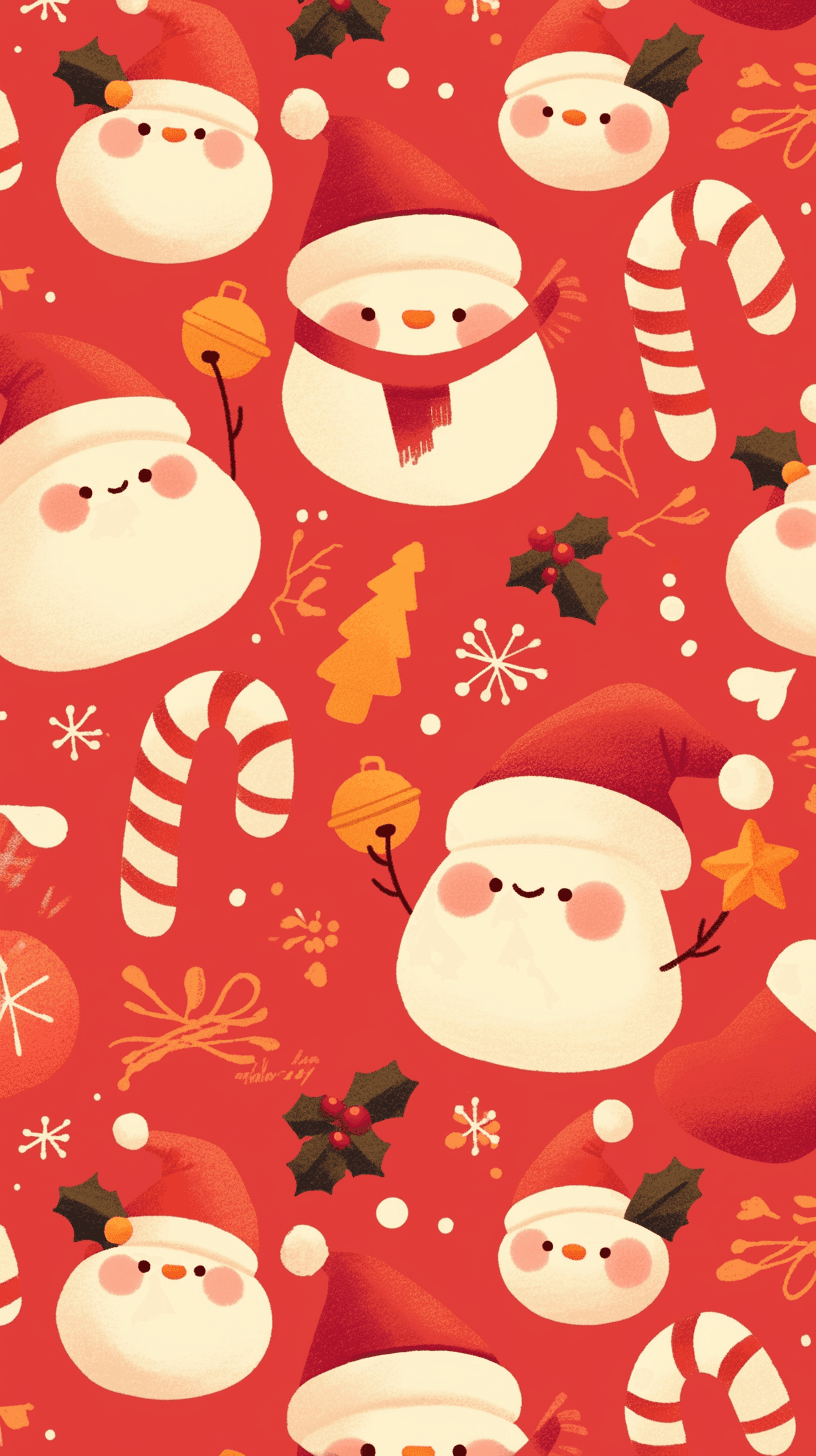 Christmas Santa Shade original repeating artwork