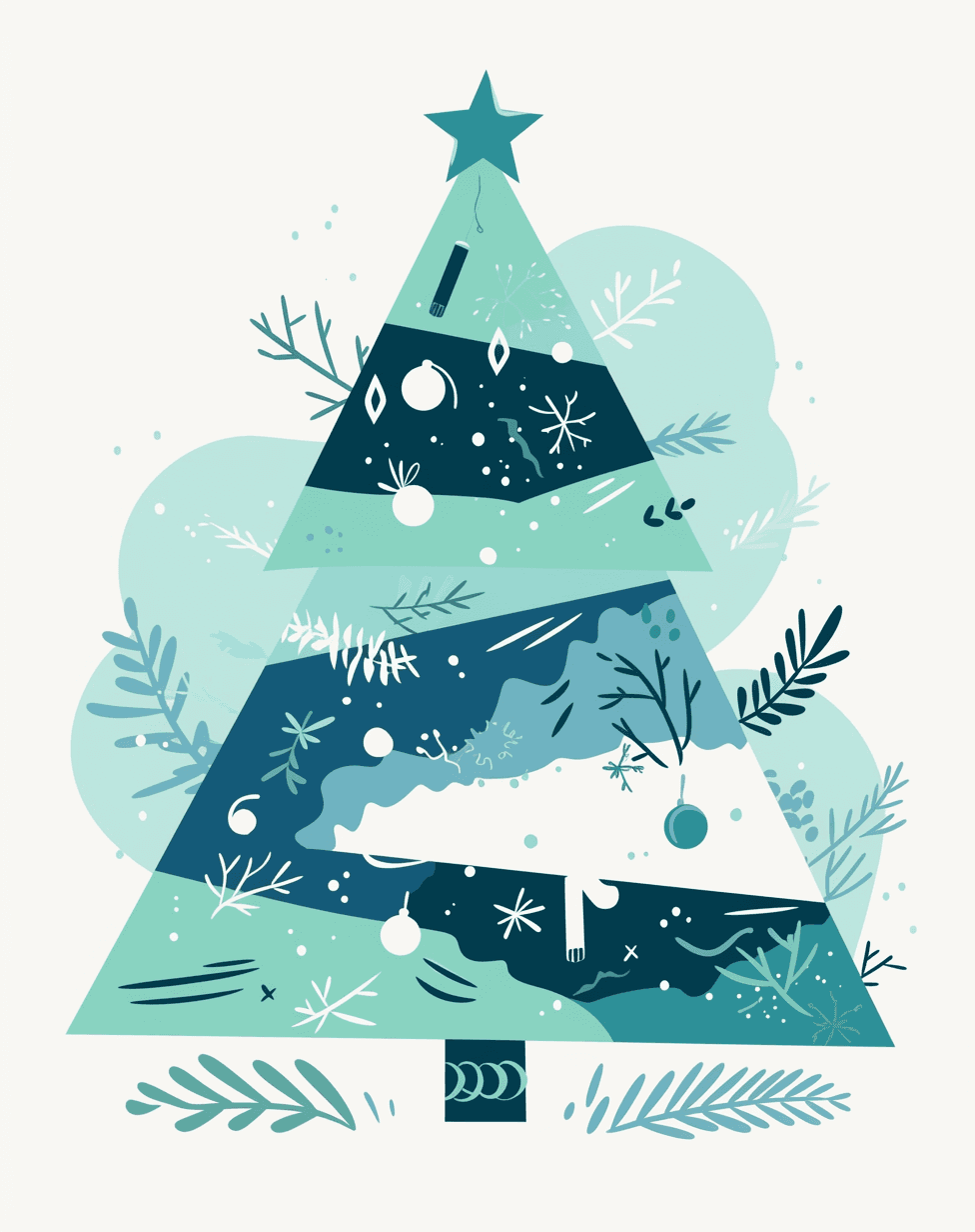 Christmas Tree 631 original repeating artwork