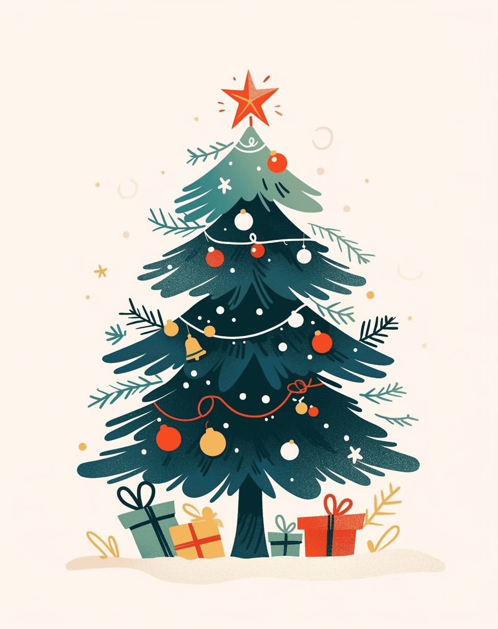 Christmas Tree 630 original repeating artwork