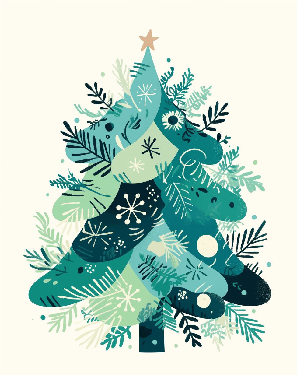 Christmas Tree 606 original repeating artwork