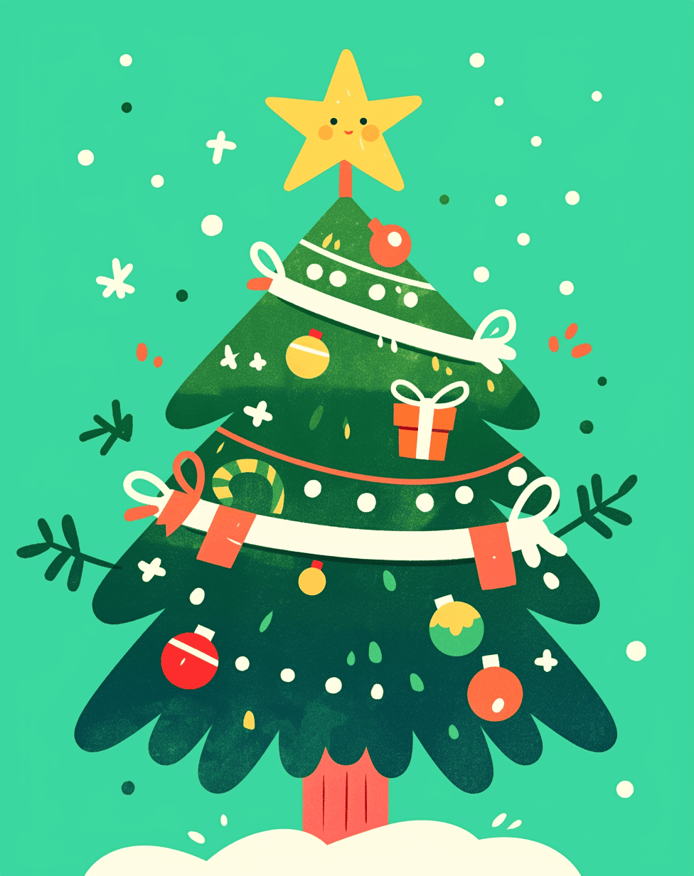 Christmas Tree 637 original repeating artwork