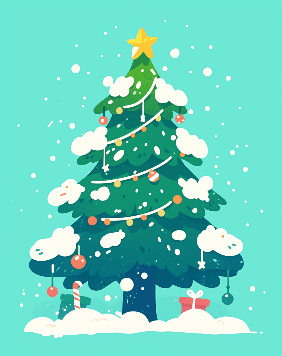 Christmas Tree 692 original repeating artwork