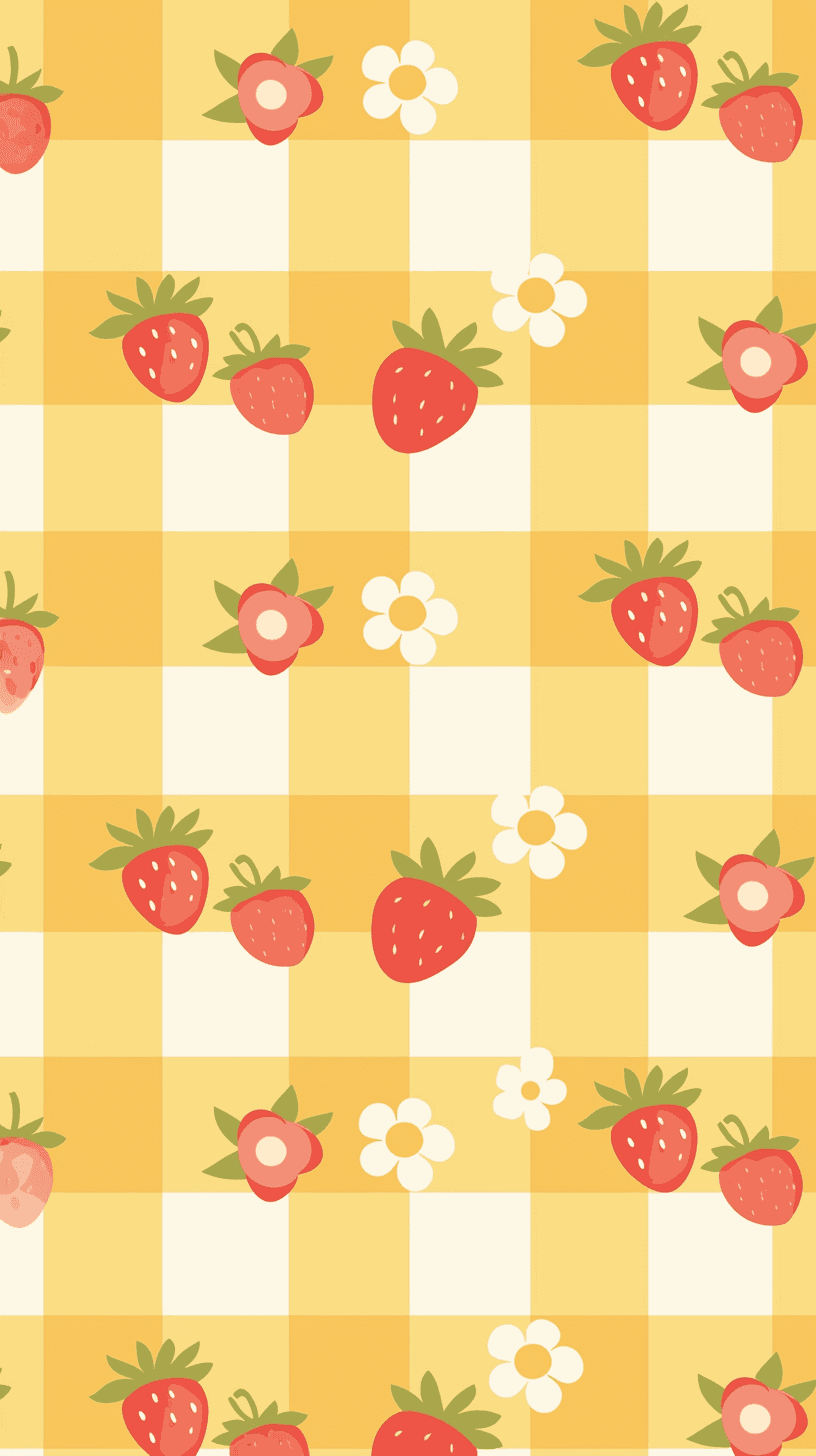 Strawberry Point original repeating artwork