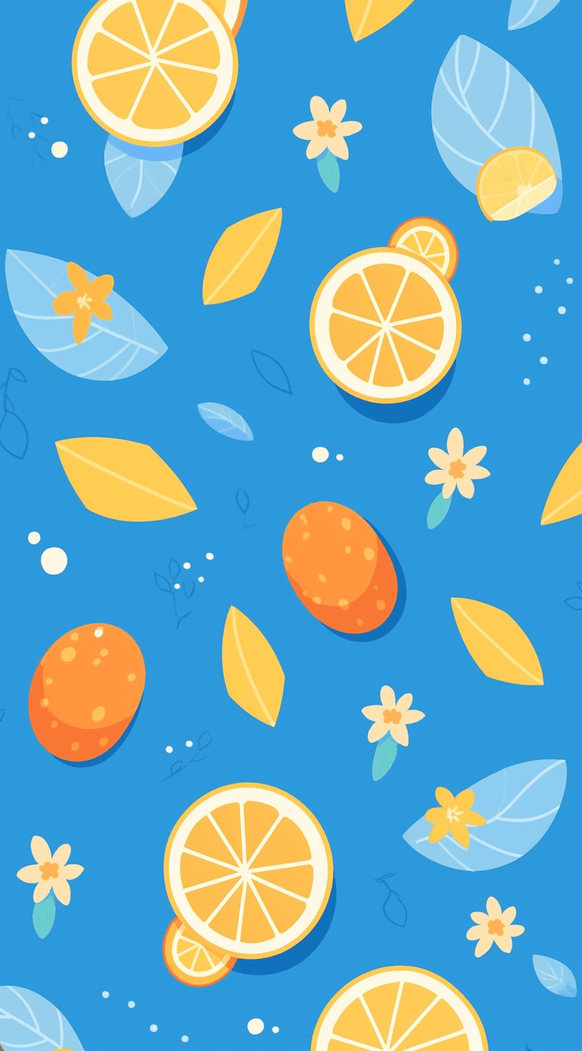 Lemon Downtown original repeating artwork