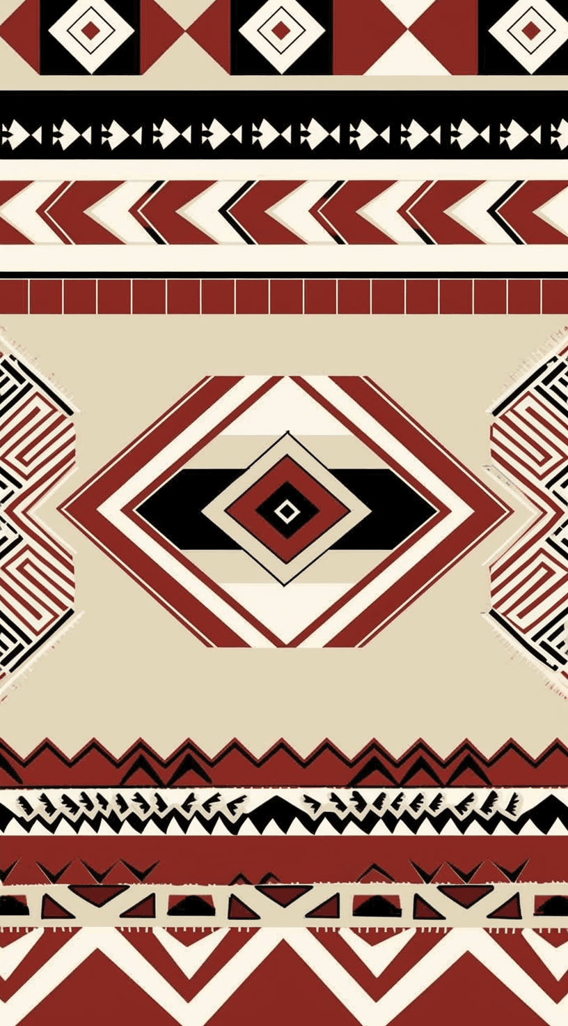 Boho Print original repeating artwork