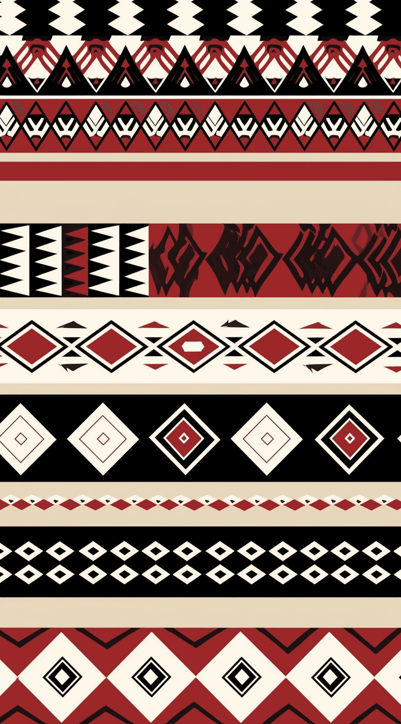 Boho Drift original repeating artwork