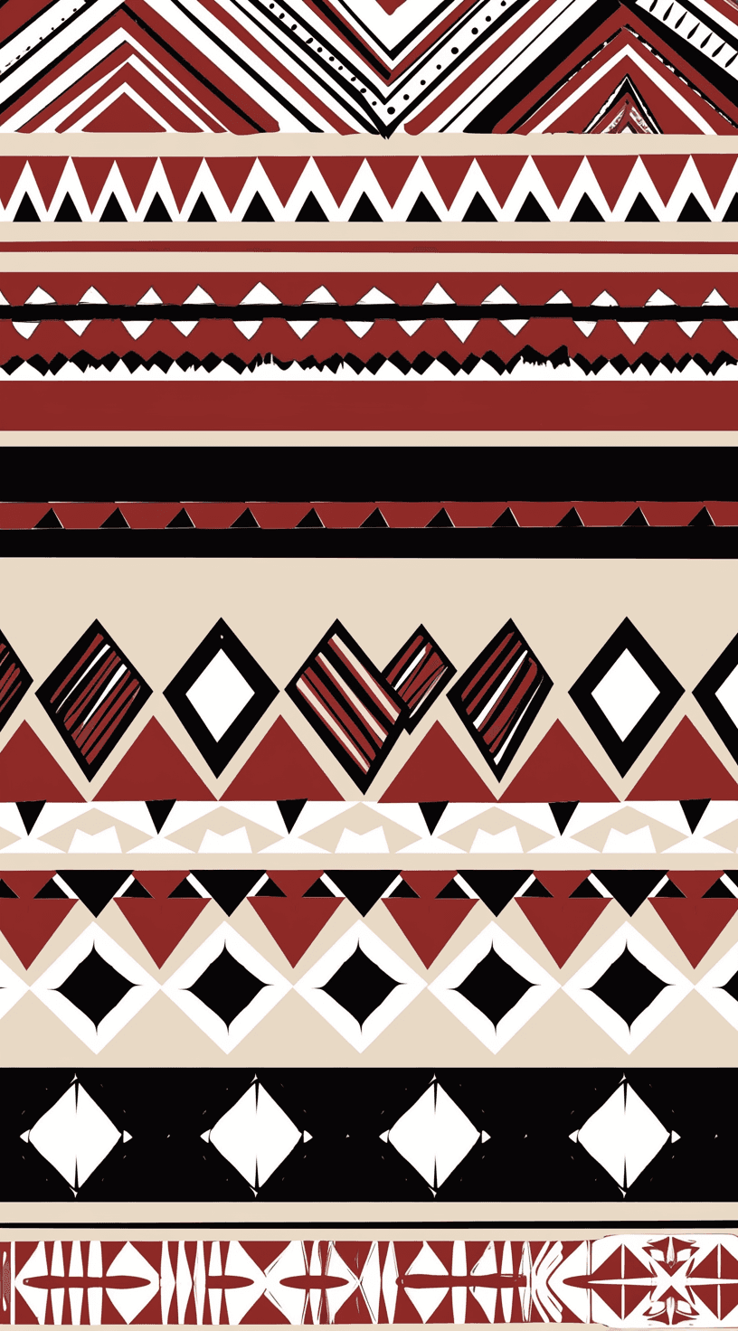 Boho Dash original repeating artwork