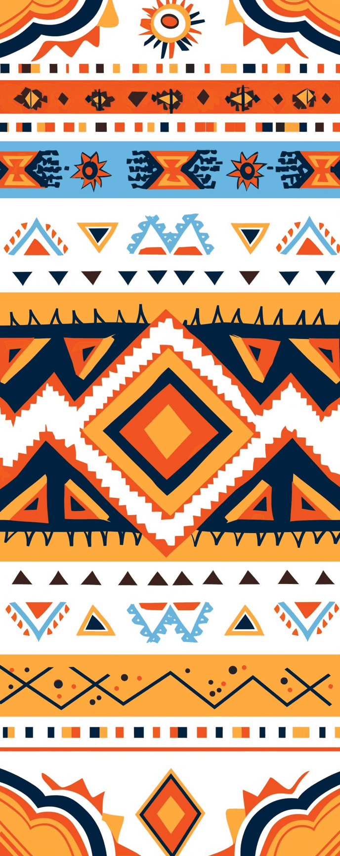 Boho Point original repeating artwork