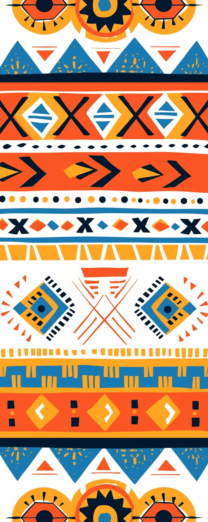 Boho Wander original repeating artwork