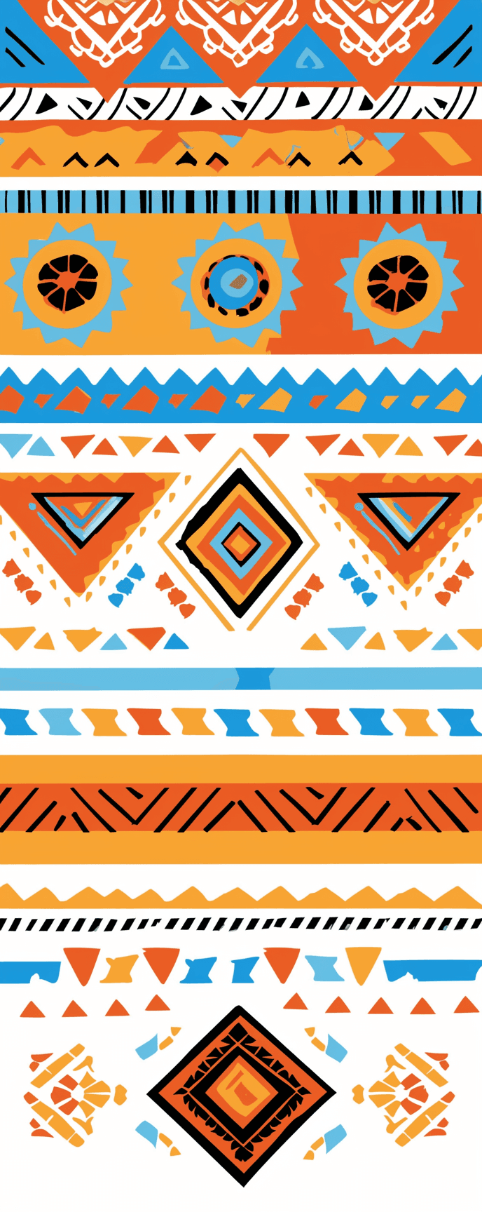 Boho Spin original repeating artwork