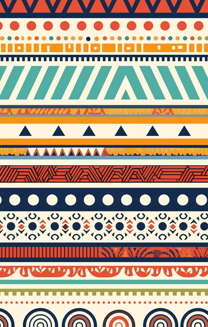 Boho Go original repeating artwork